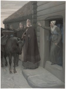 Illustration til Njal-sagaen af August Malmström