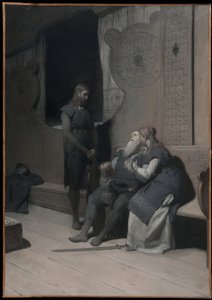 Kong Rings død (fra Frithiofs saga) af August Malmström