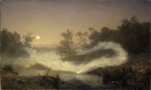 la danse des elfes - Malmstroem, august (1829-1901) Olie på lærred 1866 Nationalmuseet Stockholm 90x149