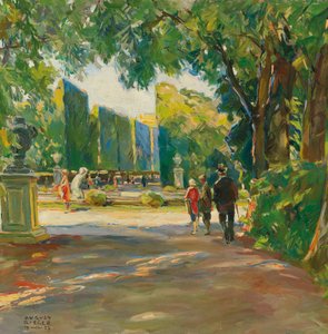 I parken ved Schönbrunn Slot af August Rieger