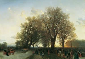 På vej hjem fra verdensudstillingen i Prater i Wien i 1873