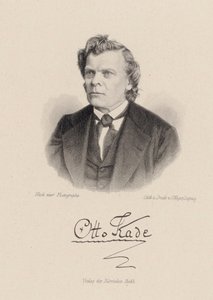 Portræt af komponisten Otto Kade 1819-1900.