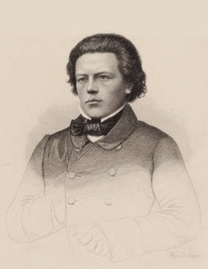 Portræt af komponisten Anton Rubinstein 1829-1894, 1850.