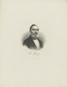 Portræt af pianisten og komponisten Diederich Krug 1821-1880, ca. 1850.