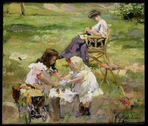 Picnic af August Willem van Voorden