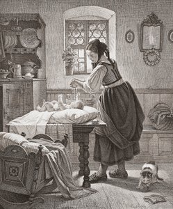 Toilettet. 1800-tallets børnepasning. af Augusta Ludwig