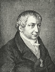 Friedrich Schlegel, tysk digter (stik) af Augusta von Buttlar