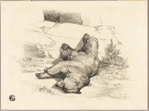 Russisk bjørn af Auguste Andre Lancon