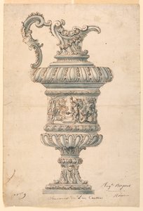 Læbetud kande af Auguste Bergeret, French