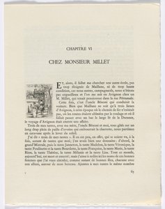 Frédéric Mistral: Mémoires et Recits af Frédéric Mistral: kvinde og mand til hest (side 65) af Auguste Brouet