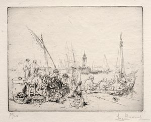 The Net Menders af Auguste Brouet