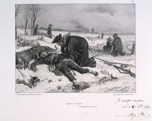 Efter slaget ved Champigny, fransk-preussisk krig, 1870 1871.
