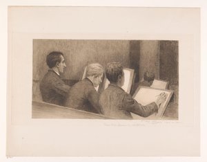 Lektion i tegneskole af Auguste Danse (signed by artist)