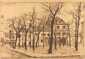 Place du Tertre af Auguste Delâtre