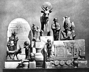 Artefakter, Memphis Saqqara, Egypten, 1893