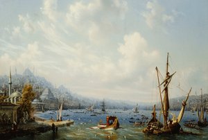 Både på Bosporus, Konstantinopel, 1846