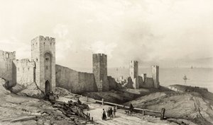 Murene i Wisby, Isle of Gothland af Auguste Etienne Francois Mayer
