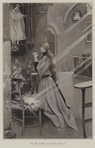 Illustration til Le Fil dOr, af Henry Greville