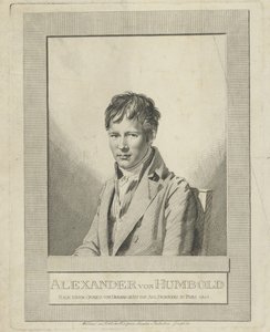 Portræt af Alexander von Humboldt 1769-1859, 1805. af Auguste Gaspard Louis Desnoyers