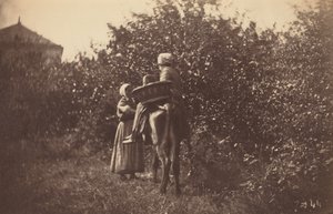 To kvinder med æsel, sidst i 1870