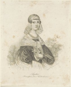 Portræt af Sophie, Prinsesse af Holland af Auguste Hüssener