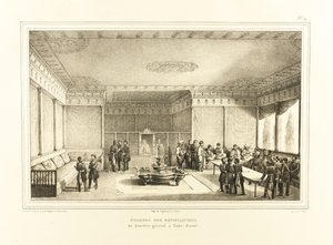 Underskrivelse af Adrianopel-traktaten ved det gamle palads i Edirne, 1834 af Auguste Joseph Desarnod