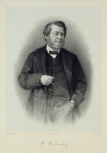 Portræt af Adolphe Guéroult 1810-1872. af Auguste Lemoine