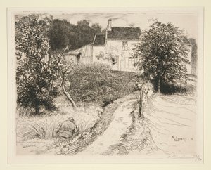 At Bellot (Seine-et-Marne) (At Bellot [Seine-et-Marne]) af Auguste Lepere