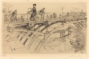 Kunstens bro (Le pont des Arts) af Auguste Lepere