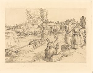 Begravelse i Vendeen Marsh af Auguste Lepere