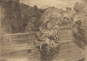 Afgang til Greenwich Departure pour Greenwich, 1891. af Auguste Lepere