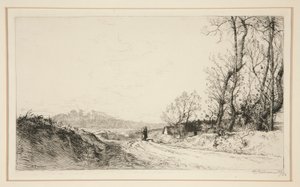 Derni?res feuilles (Vend?e) (Sidste blade [Vendee]) af Auguste Lepere