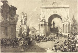 Jubilæumsfejring i Bruxelles af Auguste Lepere