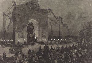 Victor Hugos begravelse. Vågen, 1885.