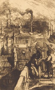 Gobelins Quarter Gobelins Quarter, 1893. af Auguste Lepere