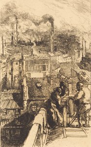 Gobelins Quarter Gobelins Quarter, 1893. af Auguste Lepere
