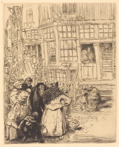 jødiske kvarterer i Amsterdam. af Auguste Lepere