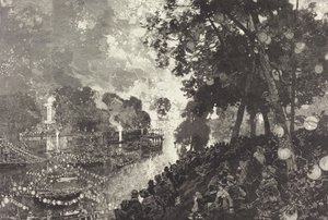 Sne i Paris. af Auguste Lepere
