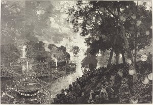 Sne i Paris af Auguste Lepere