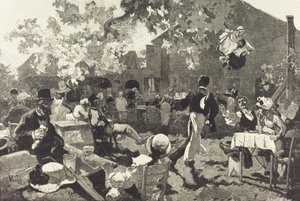 Cabaret du Coq de Bruyère i Bois de Meudon, 1888. af Auguste Lepere
