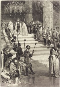 Kroningen af ​​kejser Alexander III af Rusland (27. maj) af Auguste Lepere