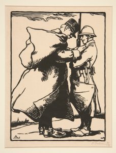 Le G?n?ral Joffre d?core (General Joffre Decorates), fra La Guerre de 1914, første serie, nr. 12 af Auguste Lepere