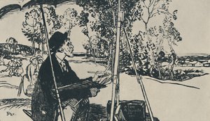 Anlægsgarten, 1919 af Auguste Louis Lepère