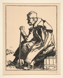 Le Roi de Serbie (Kongen af Serbien), fra La Guerre de 1914, første serie, nr.4 af Auguste Lepere