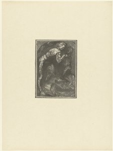 Michelangelo skulpturerer en slave Michel Ange model l