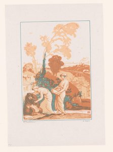 Musik og poesi hjælper kunstneren La Musique et la Poesie secourant les Artistes af Auguste Lepere