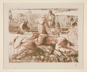 Ouvriers (arbejdere) af Auguste Lepere
