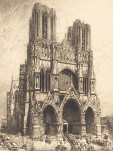 Reims Cathedral Cathedrale de Reims, 1911.