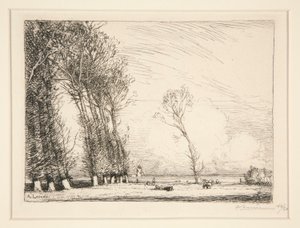 Gardin af poppel (Vendee) af Auguste Lepere