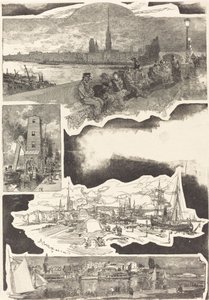 Rouen, 1888. af Auguste Lepere